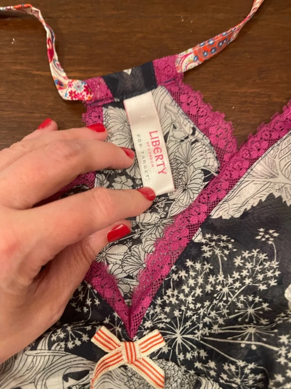 liberty x target sheer floral pajamas set medium